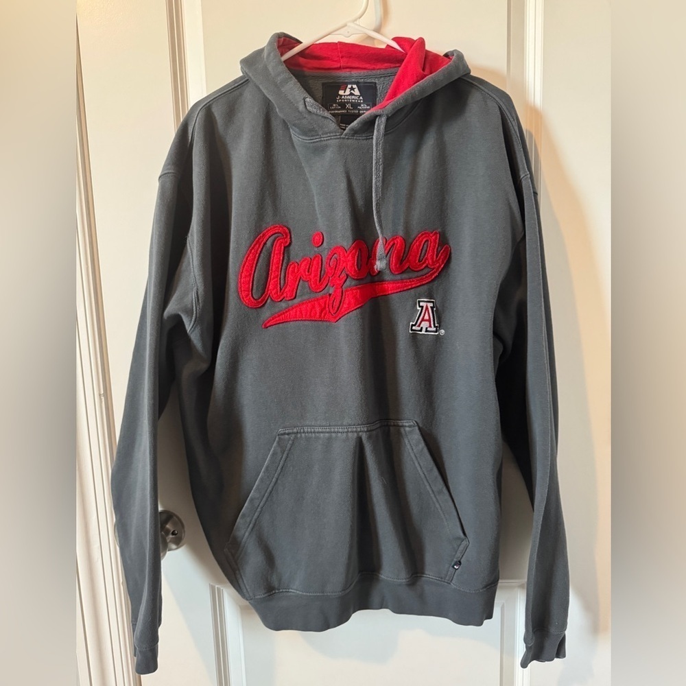 Arizona Gray and Red Hoodie XL